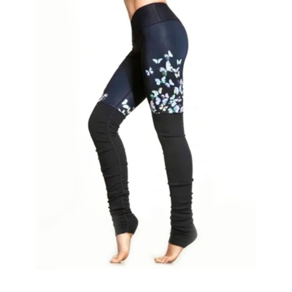 Alo Yoga x Gypset Goddess Butterfly Goddess Leggings Glossy Black S